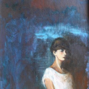 Ellen Hausner Painter Oxford Marie Alone (acrylic on board), 2012
